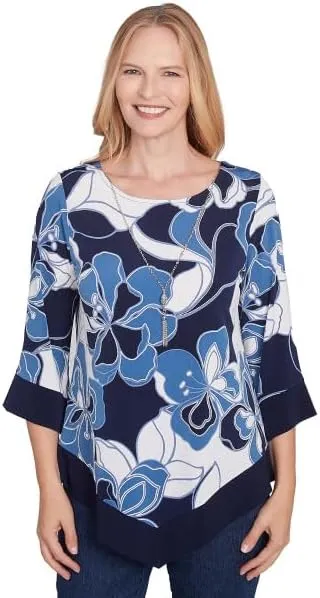 Alfred Dunner Classic Patch Floral with Border Polyester