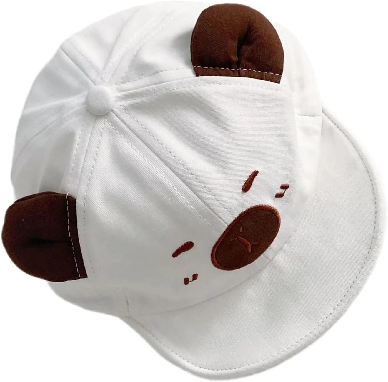 Animal Sun Hat Soft Brim Baby Baseball Caps Windproof for Infants and Toddler Ages 1 Year to 4 Years Baby Cute Capybara Soft Brim Cap