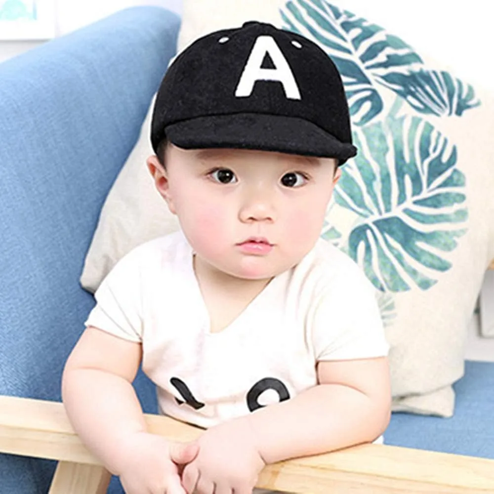 Baby Baseball Cap Striped Sun hat Letter Sun Protection Hat Infant Toddler Baby Boy Cotton Kids Children Adjustable Hats
