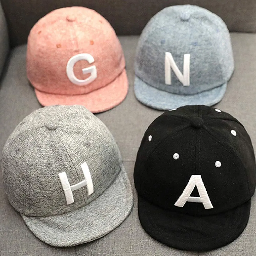 Baby Baseball Cap Striped Sun hat Letter Sun Protection Hat Infant Toddler Baby Boy Cotton Kids Children Adjustable Hats