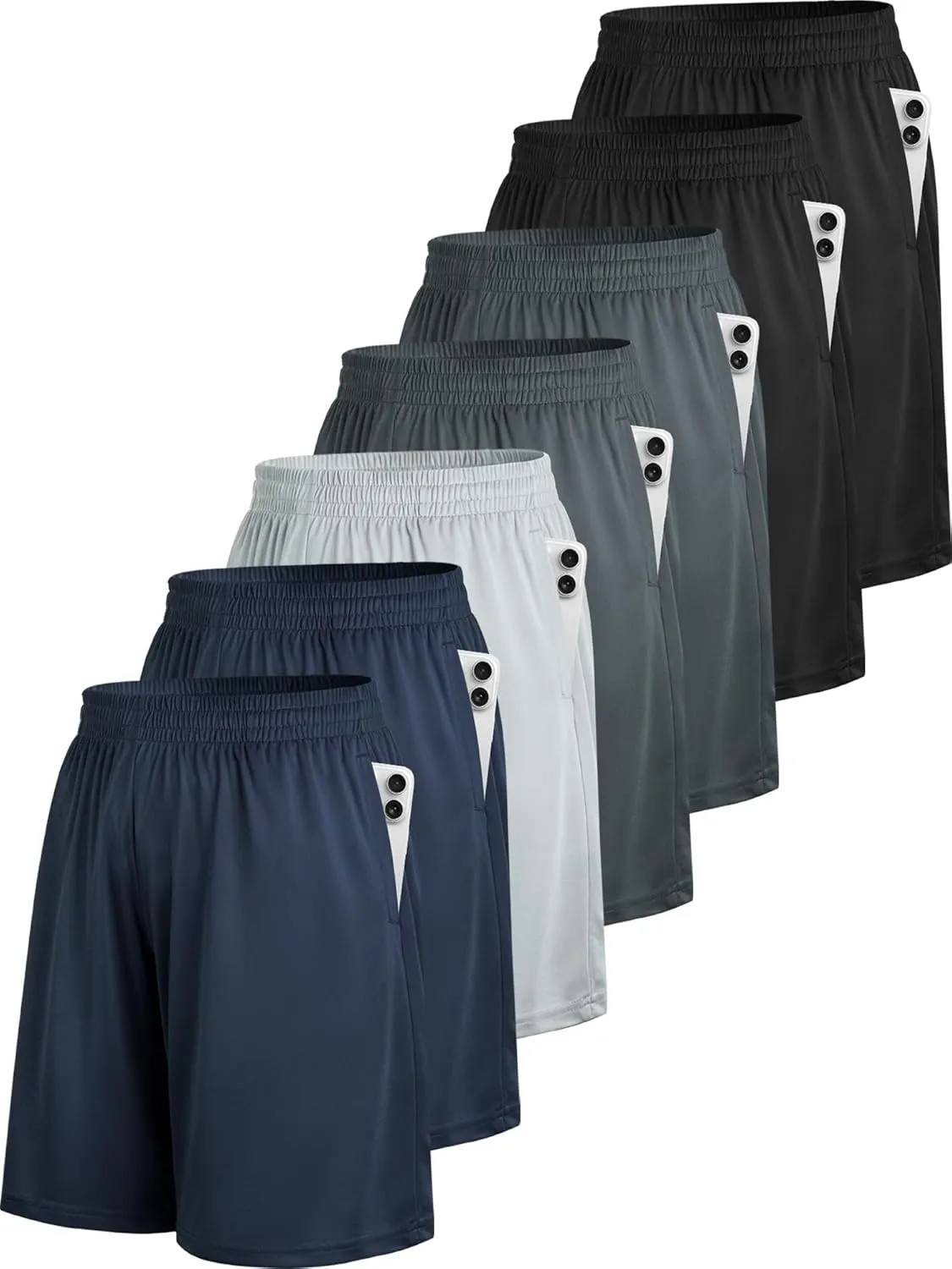 BALENNZ Mens Shorts Basketball Workout Gym Shorts Men with Pockets Mens Athletic Shorts Quick Dry Running Shorts for Men