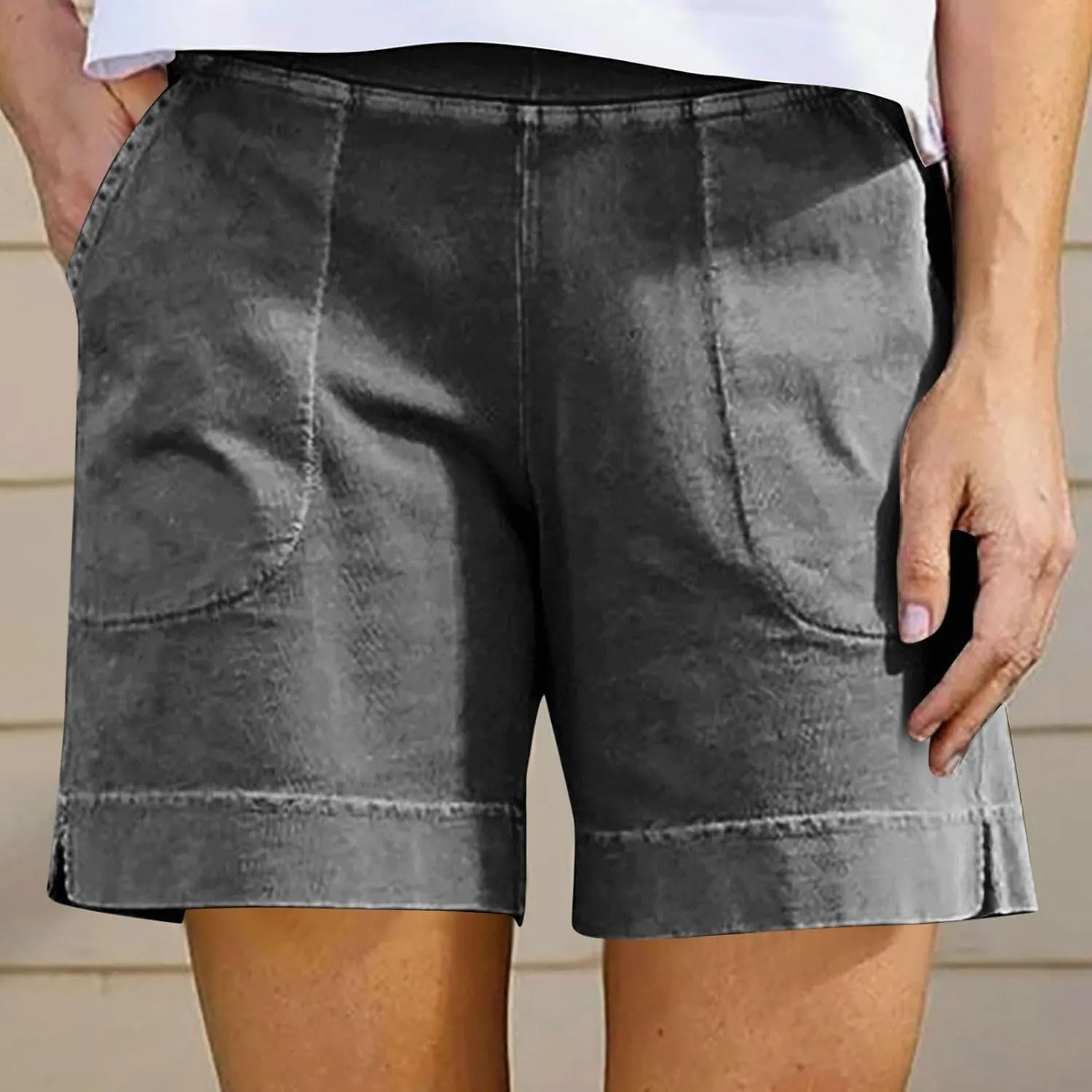 Bermuda Shorts for Women 2025 Summer Trendy Casual Comfy Relaxed Fit Long Shorts