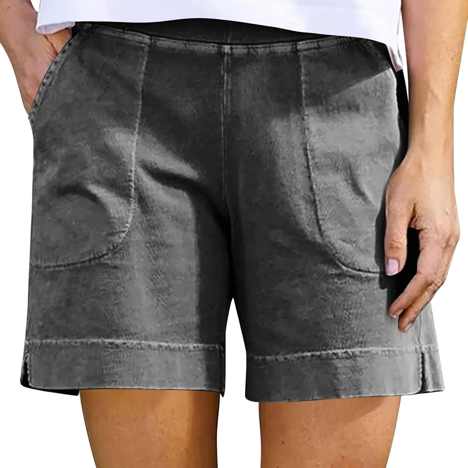 Bermuda Shorts for Women 2025 Summer Trendy Casual Comfy Relaxed Fit Long Shorts