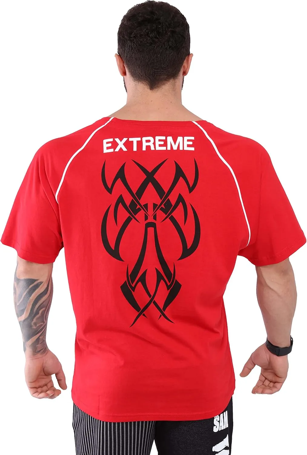BIG SAM SPORTSWEAR COMPANY Men's Bodybuilding Activewear Workout Oversize T-Shirt