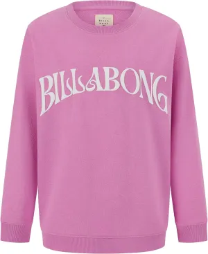 Billabong Girls' French Terry Pullover Crewneck Sweatshirt, Soft & Comfortable