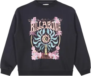 Billabong Girls' French Terry Pullover Crewneck Sweatshirt, Soft & Comfortable