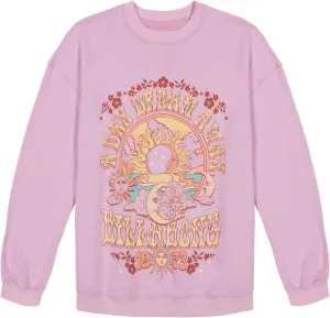 Billabong Girls' French Terry Pullover Crewneck Sweatshirt, Soft & Comfortable
