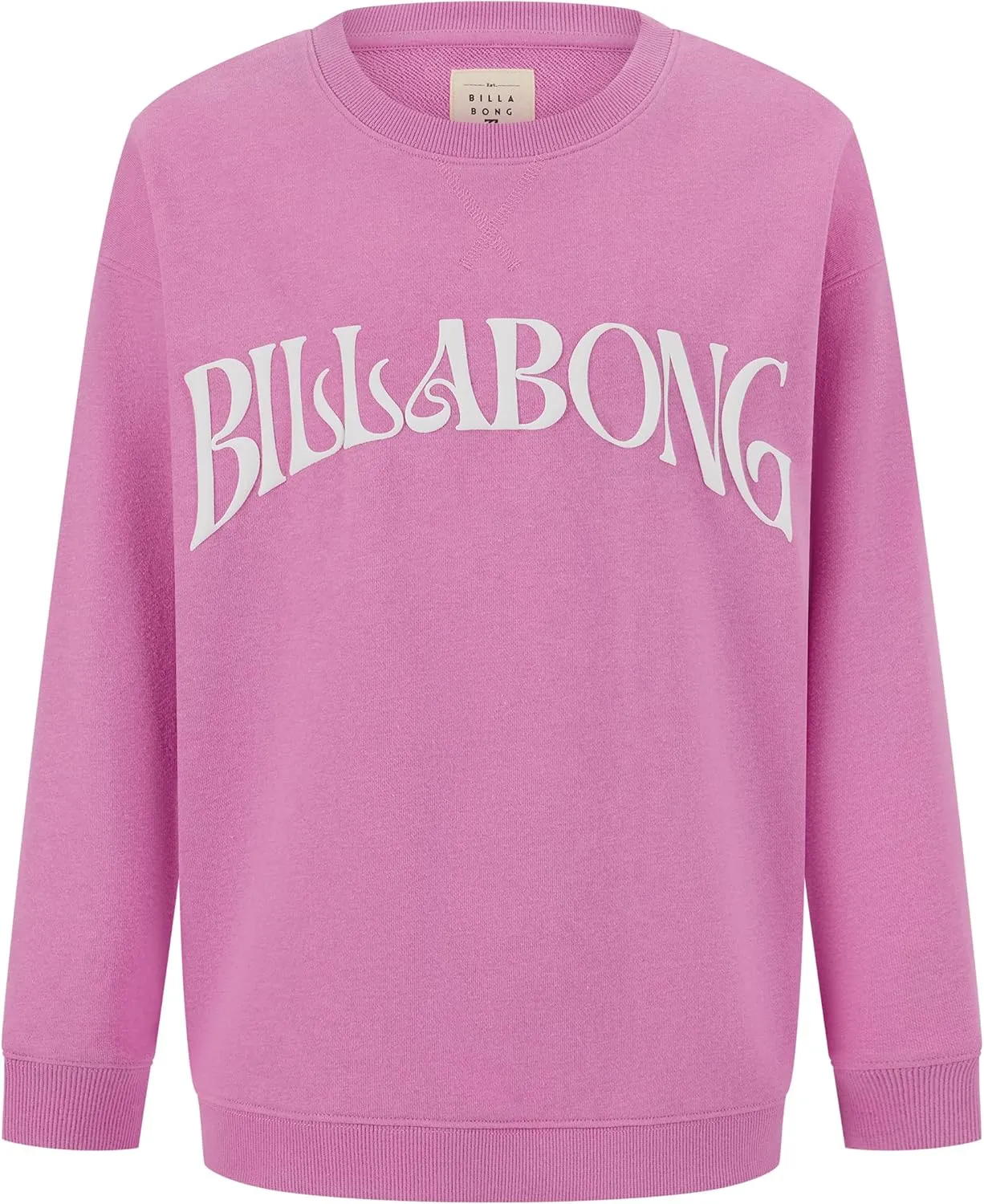 Billabong Girls' French Terry Pullover Crewneck Sweatshirt, Soft & Comfortable
