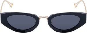 bullabulling Vintage Steampunk Cat Eye Sunglasses for Women Men Fashion Semi-Metal Frame Hip-hop punk Glasses UV400