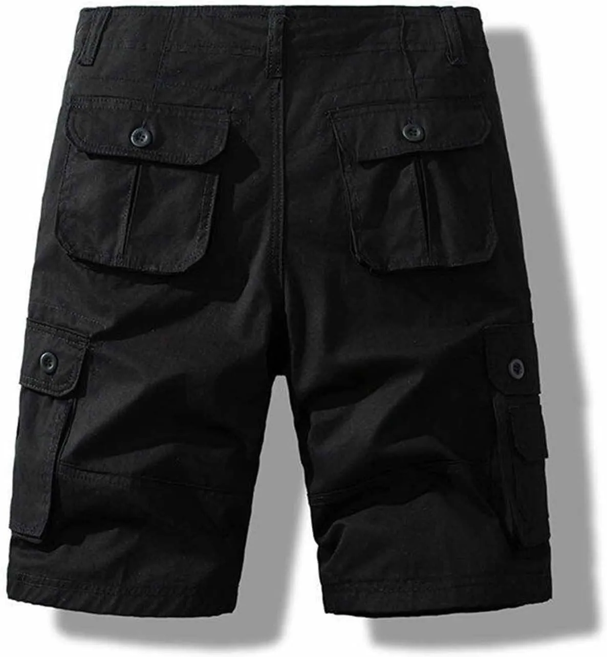 Cargo Shorts for Men Multi Pockets Relaxed Fit Below Knee Camouflage Shorts Button Classic Outdoor Tactical Outfits