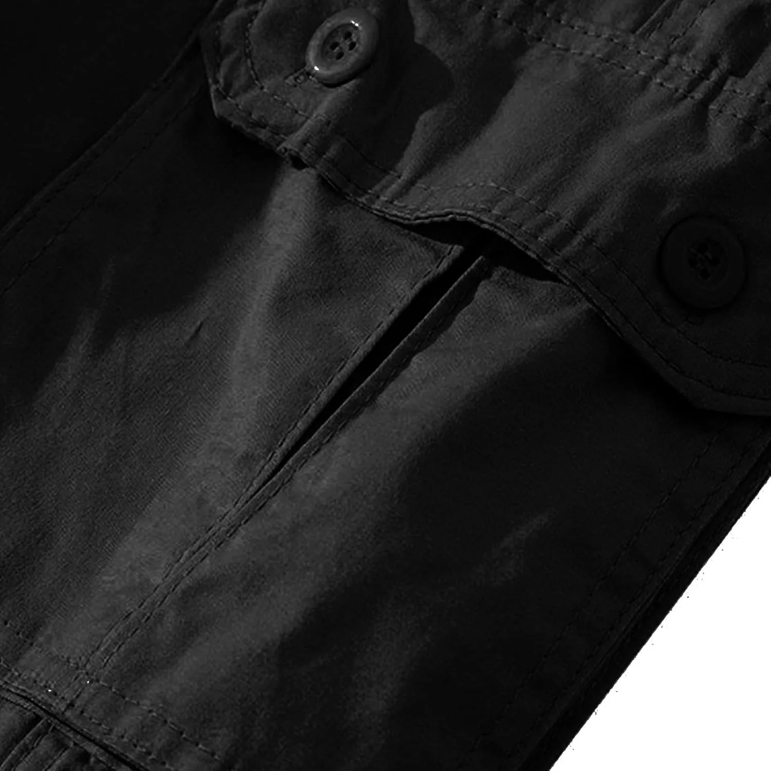 Cargo Shorts for Men Multi Pockets Relaxed Fit Below Knee Camouflage Shorts Button Classic Outdoor Tactical Outfits