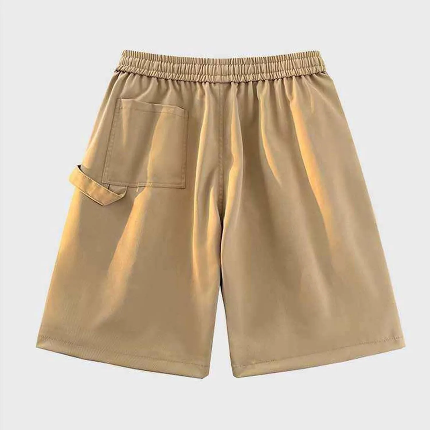 Cargo Shorts for Men Relaxed Fit Elastic Drawstring Shorts Summer Beach Fashion Athletic Outfits with Pockets