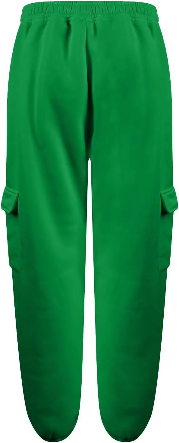 Cargo Sweatpants for Women High Waisted Baggy Fleece Lined Joggers Casual Running Athletic Thermal Workout Pants