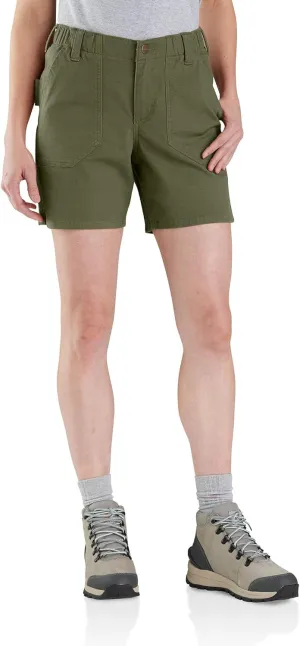 Carhartt Women's Rugged Flex Relaxed Fit Canvas Work Short