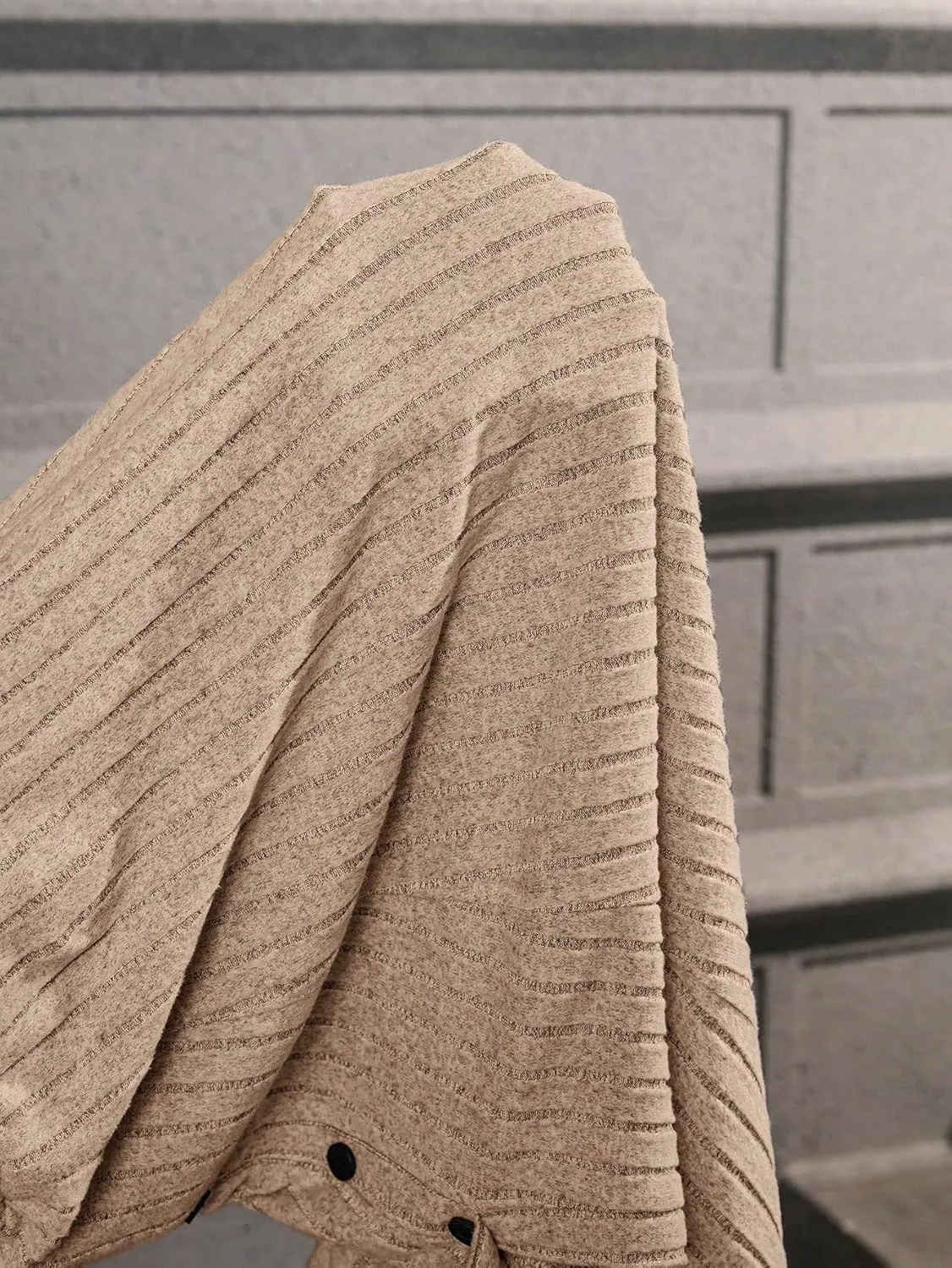 Casual Women's Skirt Women's Beige Casual Button Decoration High Slit Long Skirt for Women