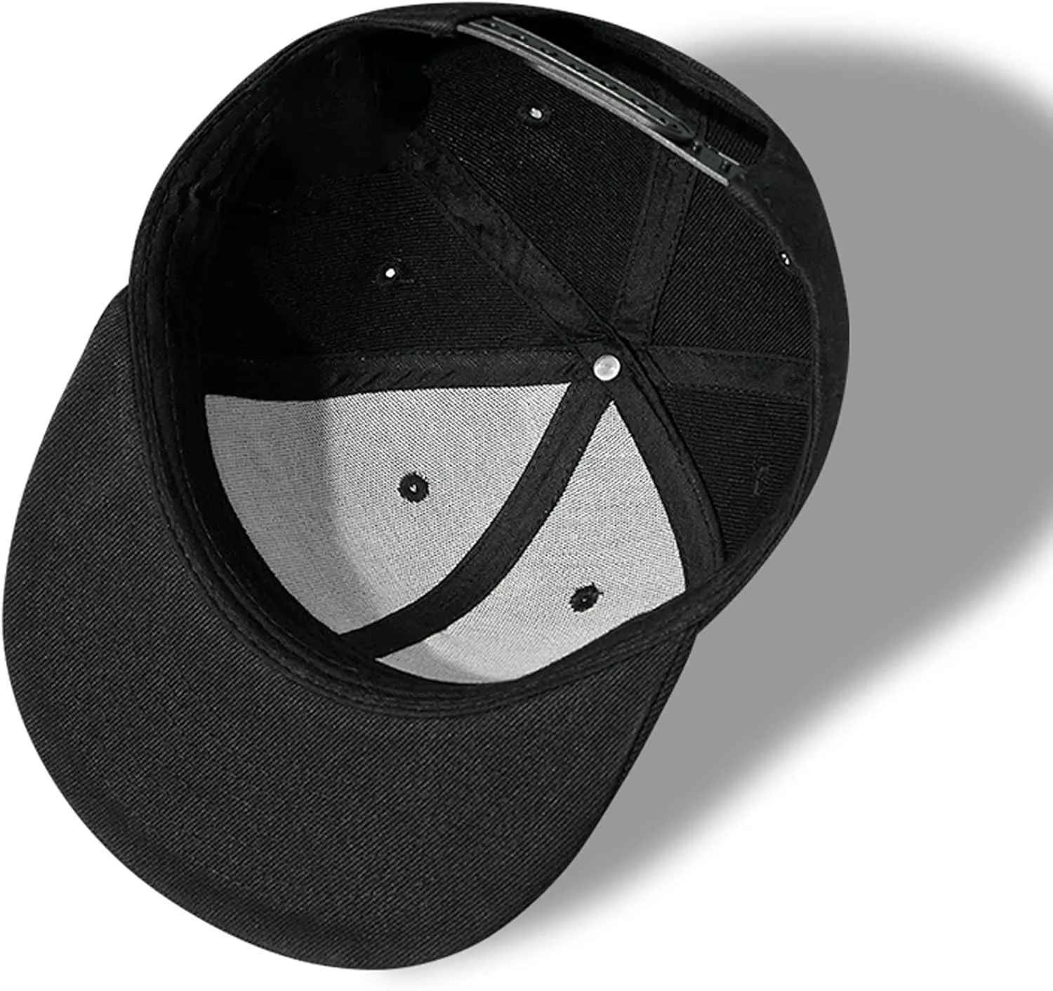 Chef Hat for Men Snapback Hats Funny Flat Bill Hat for Boy Women Adjustable Snap Pack Baseball Cap Black