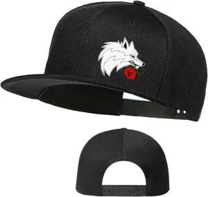 Chef Hat for Men Snapback Hats Funny Flat Bill Hat for Boy Women Adjustable Snap Pack Baseball Cap Black