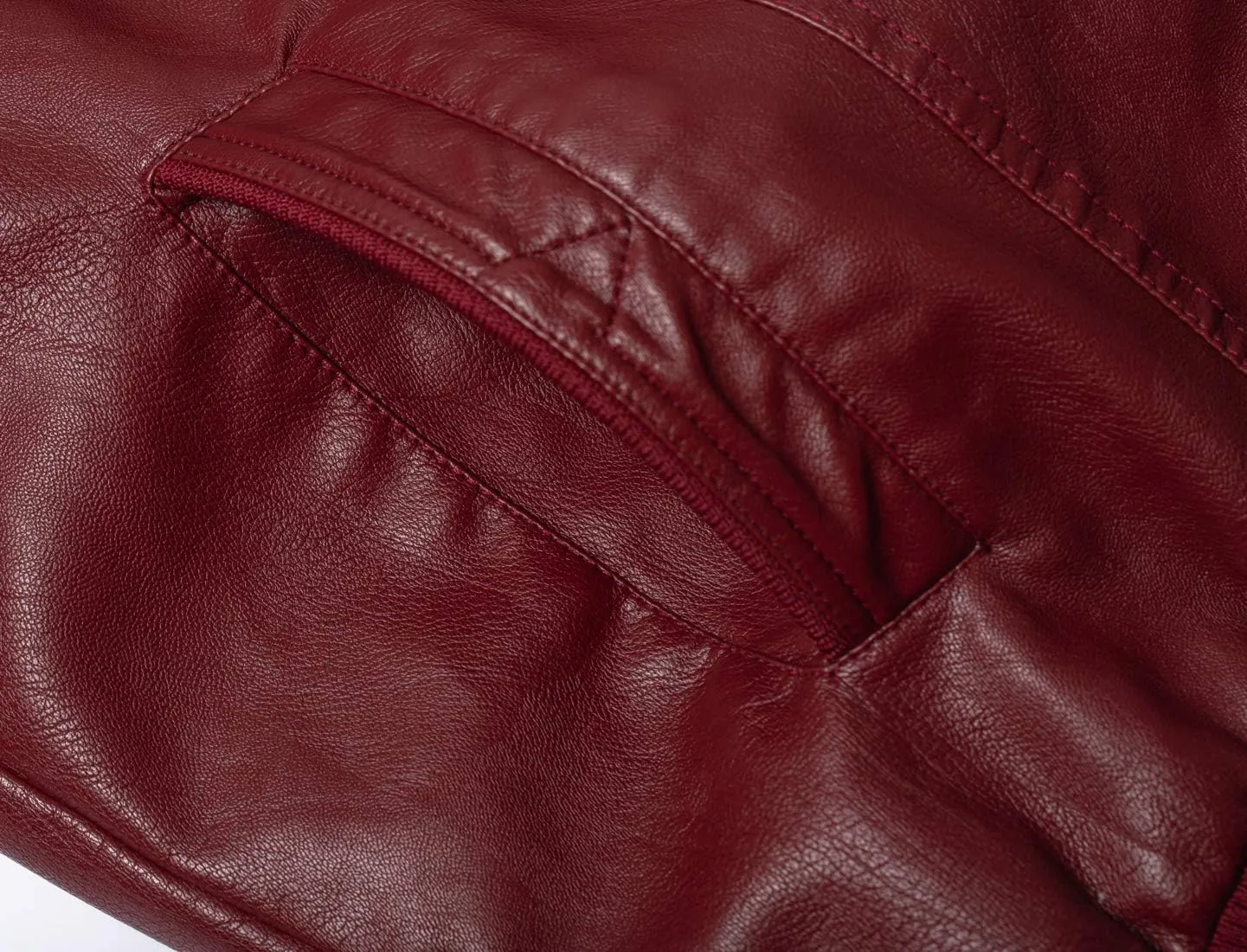 chouyatou Men's Winter Warm Sherpa Lined Zipper Quilted Moto Pu Leather Biker Bomber Jacket