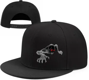 Christian Cross Snapback Hats Adjustable Baseball Cap for Men Cool Praying Skeleton Hand Hat for Men Black Flat Bill