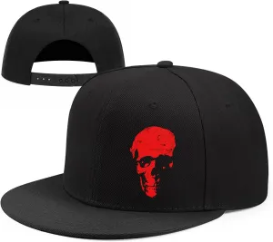 Christian Cross Snapback Hats Adjustable Baseball Cap for Men Cool Praying Skeleton Hand Hat for Men Black Flat Bill