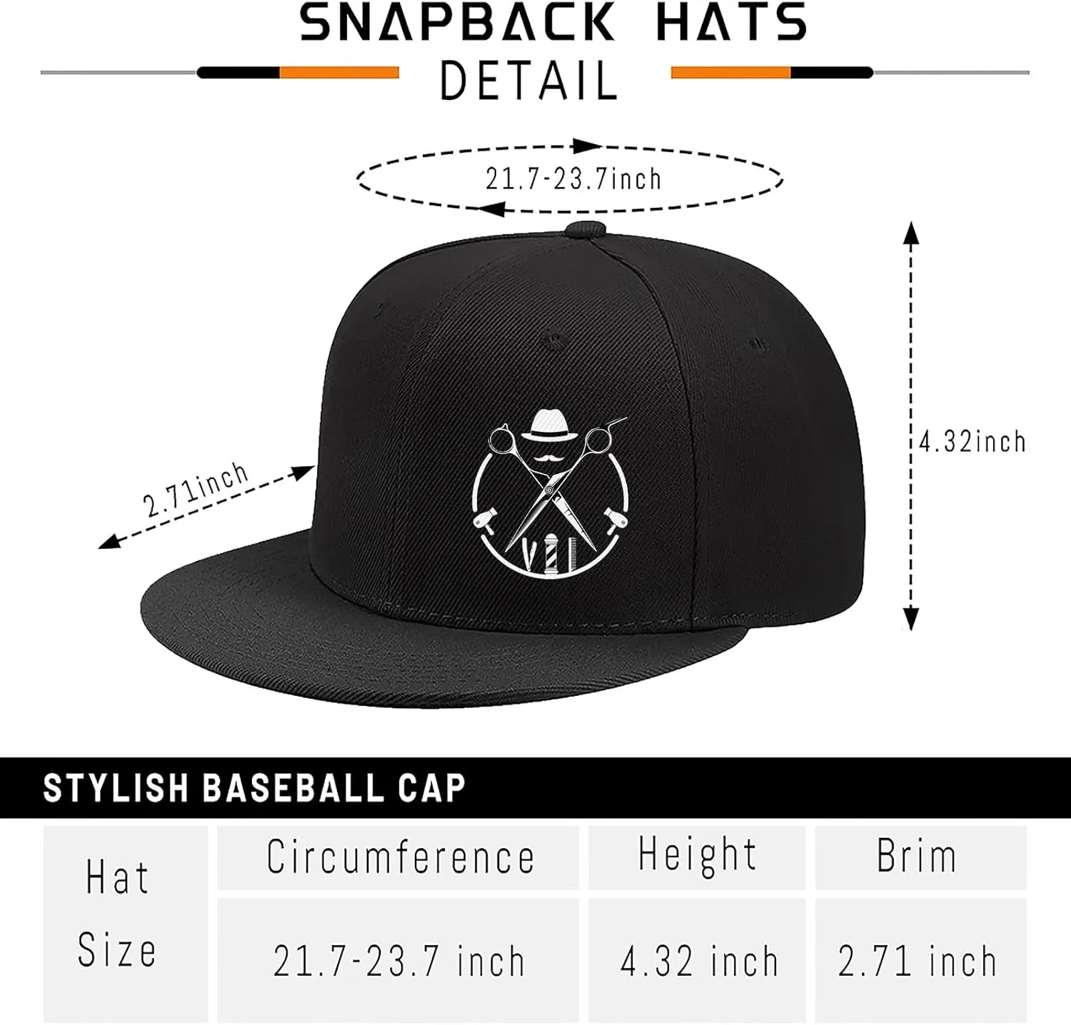 Christian Cross Snapback Hats Adjustable Baseball Cap for Men Cool Praying Skeleton Hand Hat for Men Black Flat Bill