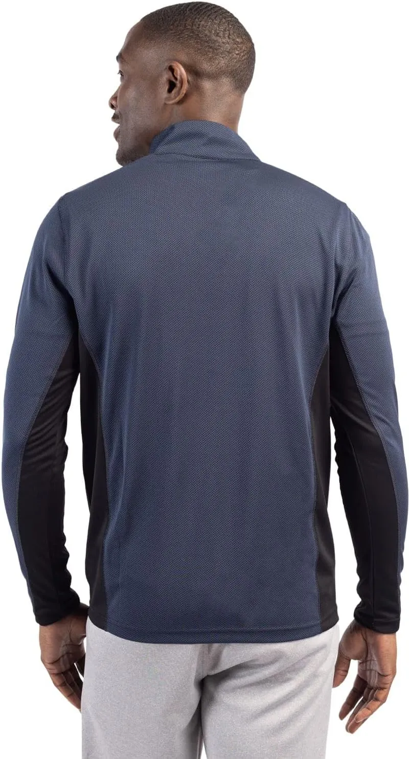 Clique Ice Pique Colorblock Mens Half Zip Tech Pullover