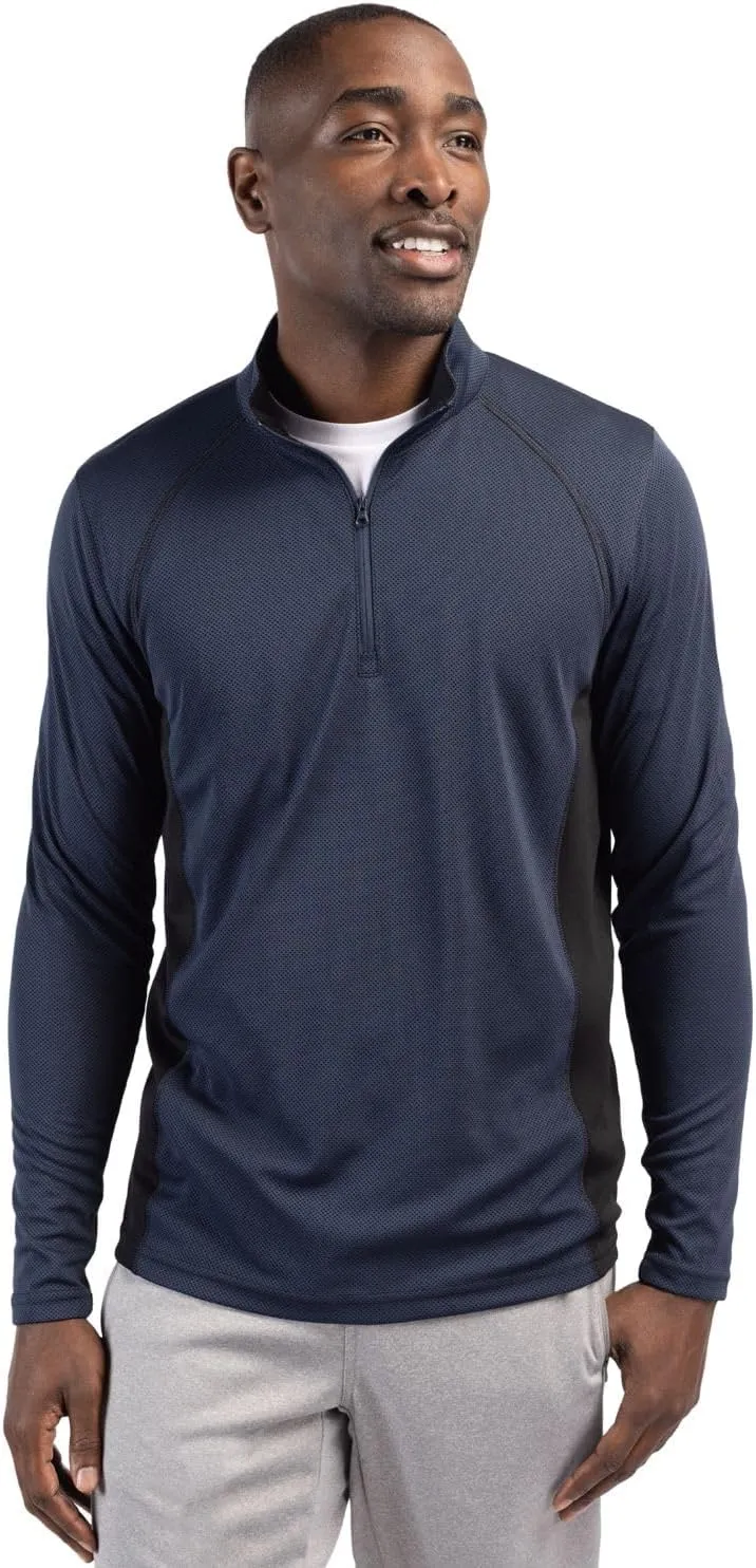Clique Ice Pique Colorblock Mens Half Zip Tech Pullover