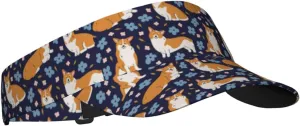 Corgi Printed Sun Visor Hats Adjustable, Women's Sun Hat, Unisex Designs, Fits Most Head Sizes