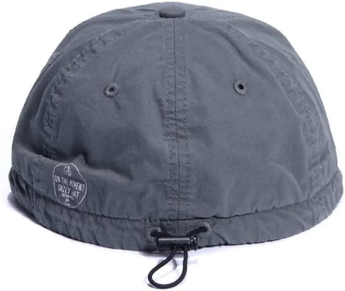 Croogo Soft Short Brim Baseball Cap Washed Cotton Dad Hats Casual Trucker Hat Fashion Flat Bill Hat Urban Street Umpire Caps