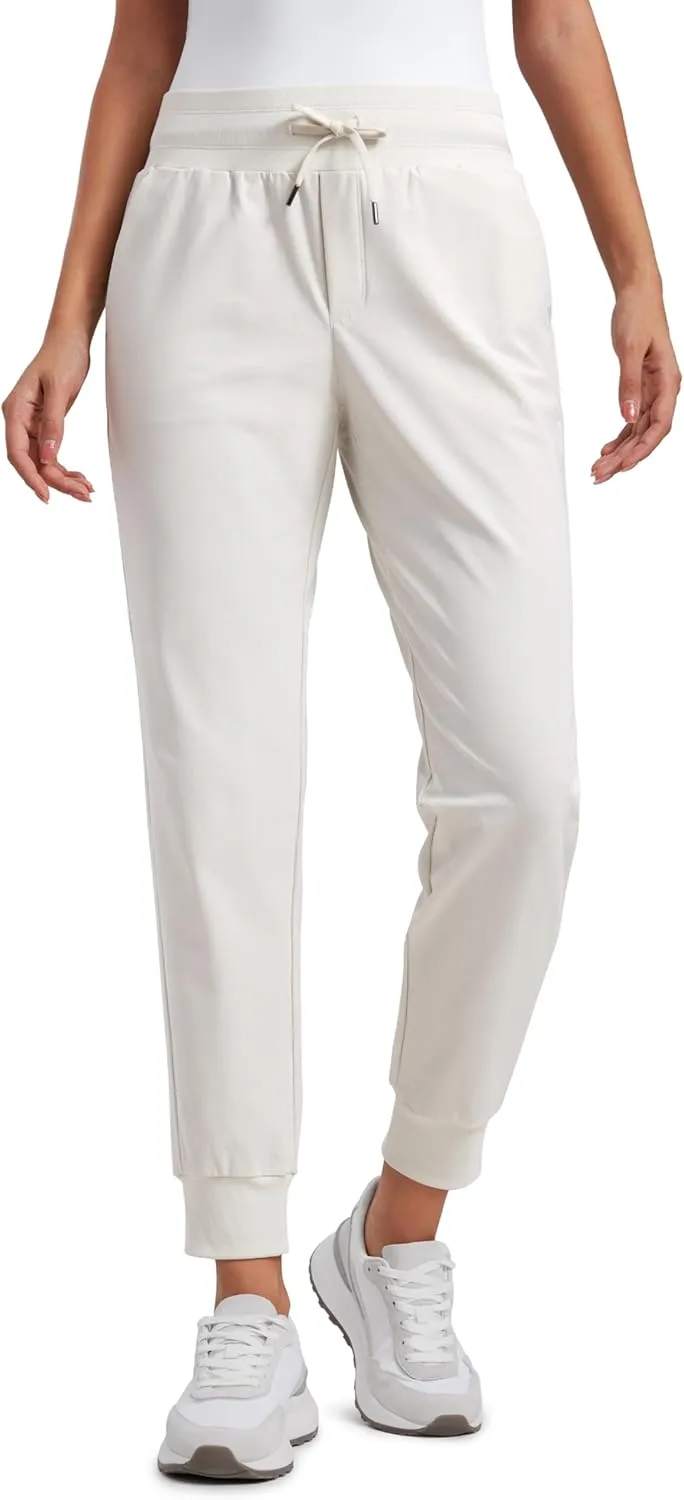 CRZ YOGA All Day Comfy Joggers for Women Golf Work Casual Hiking Travel Pants with Pockets