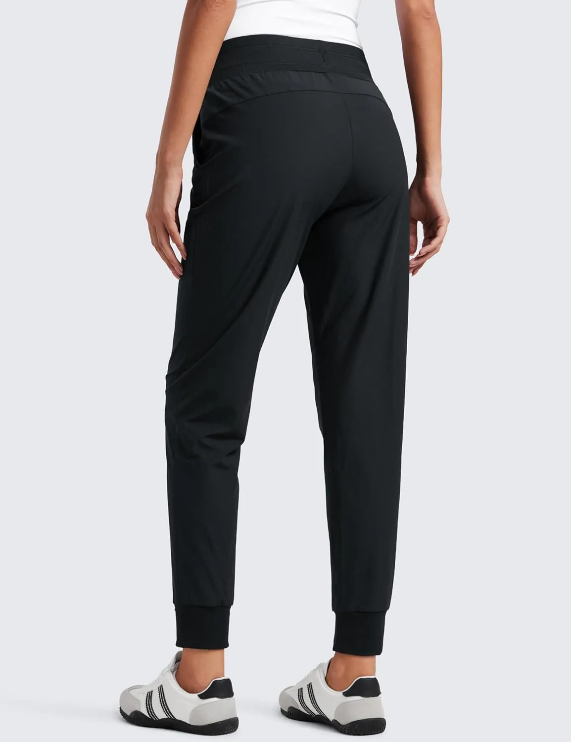 CRZ YOGA All Day Comfy Joggers for Women Golf Work Casual Hiking Travel Pants with Pockets