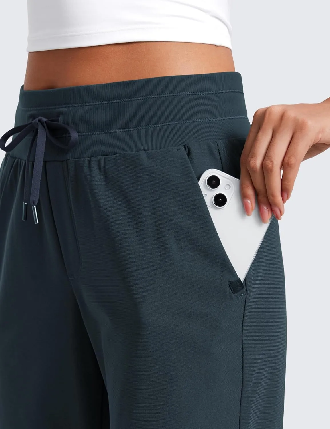 CRZ YOGA All Day Comfy Joggers for Women Golf Work Casual Hiking Travel Pants with Pockets
