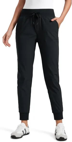 CRZ YOGA All Day Comfy Joggers for Women Golf Work Casual Hiking Travel Pants with Pockets