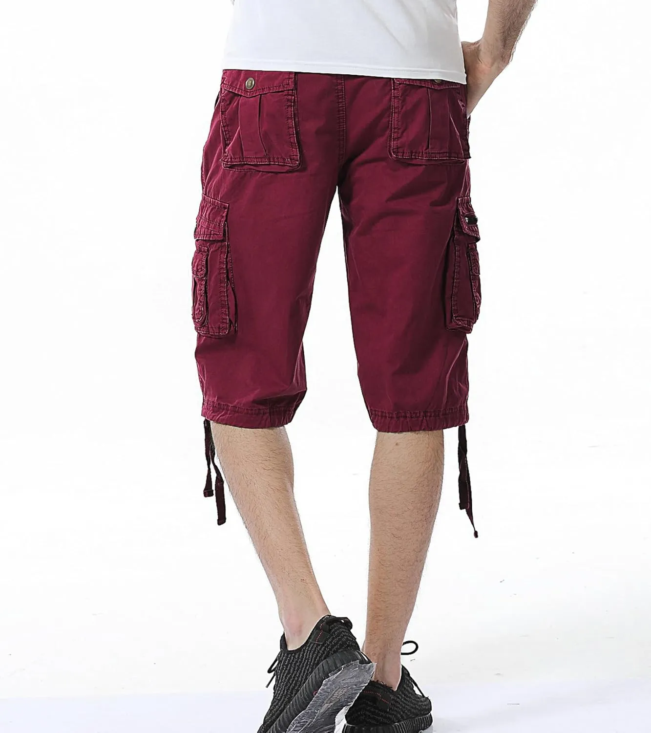 DONGD Mens Cargo Shorts Cotton Relaxed Fit Camouflage Camo Cargo Short