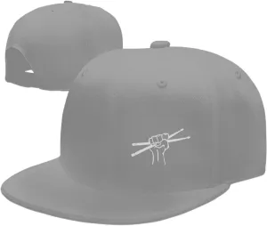 Drummer Drumsticks Snapback Hat Hip Hop Baseball Cap Adjustable Flat Bill Hat for Men