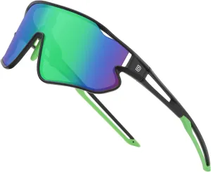 DUCO Kids Sunglasses Youth Baseball Sun Glasses Lightweight TR90 Frame UV400 Sports Cycling Shades for Boys Girls DK268