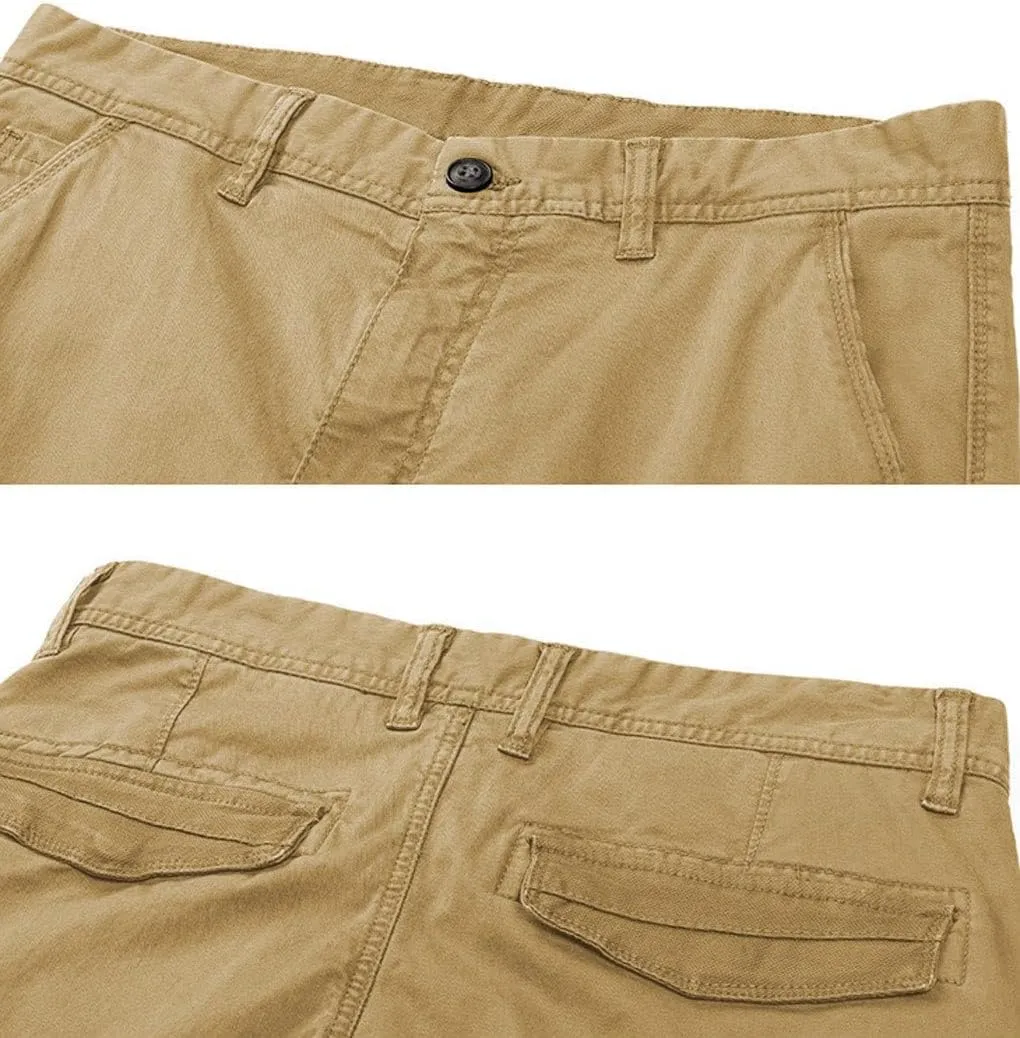 ebossy Men's Multi-Pocket Military Combat Ripstop Jogger Cargo Pants with Rib Cuff
