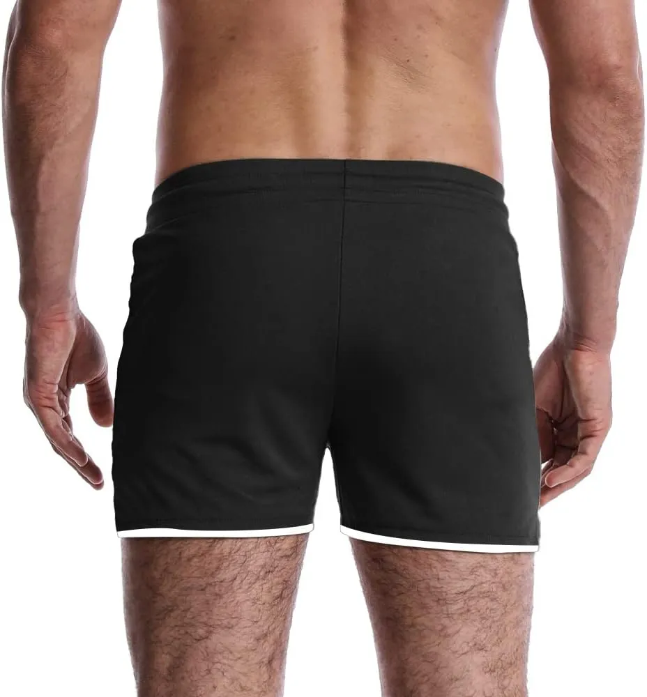 EVERWORTH Men's Workout Shorts Quick Dry Gym Shorts Bodybuilding Short Shorts, 4" Inseam Lightweight Mesh Yoga Running Shorts