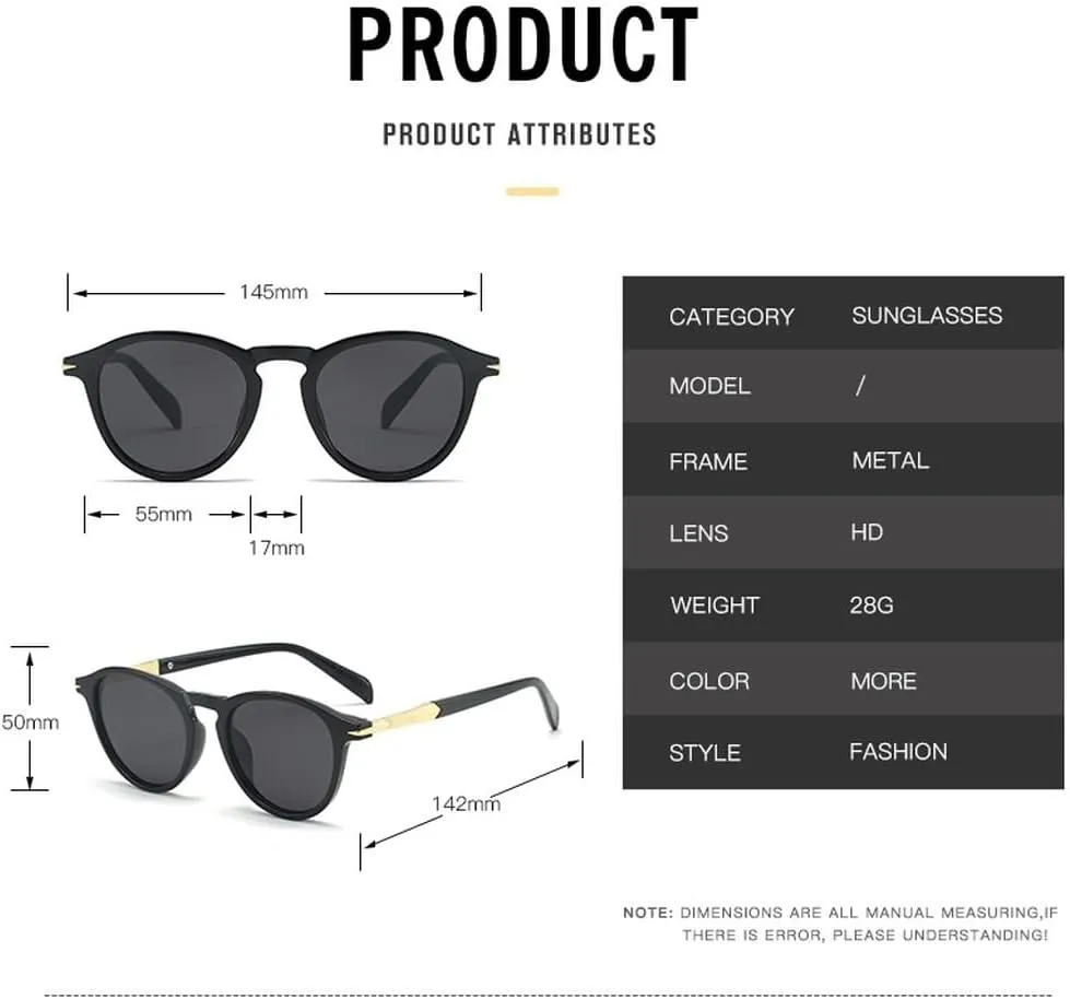 Fashion Oval Sunglasses Women Classic Vintage Men Sun Glasses UV400 Female Shades