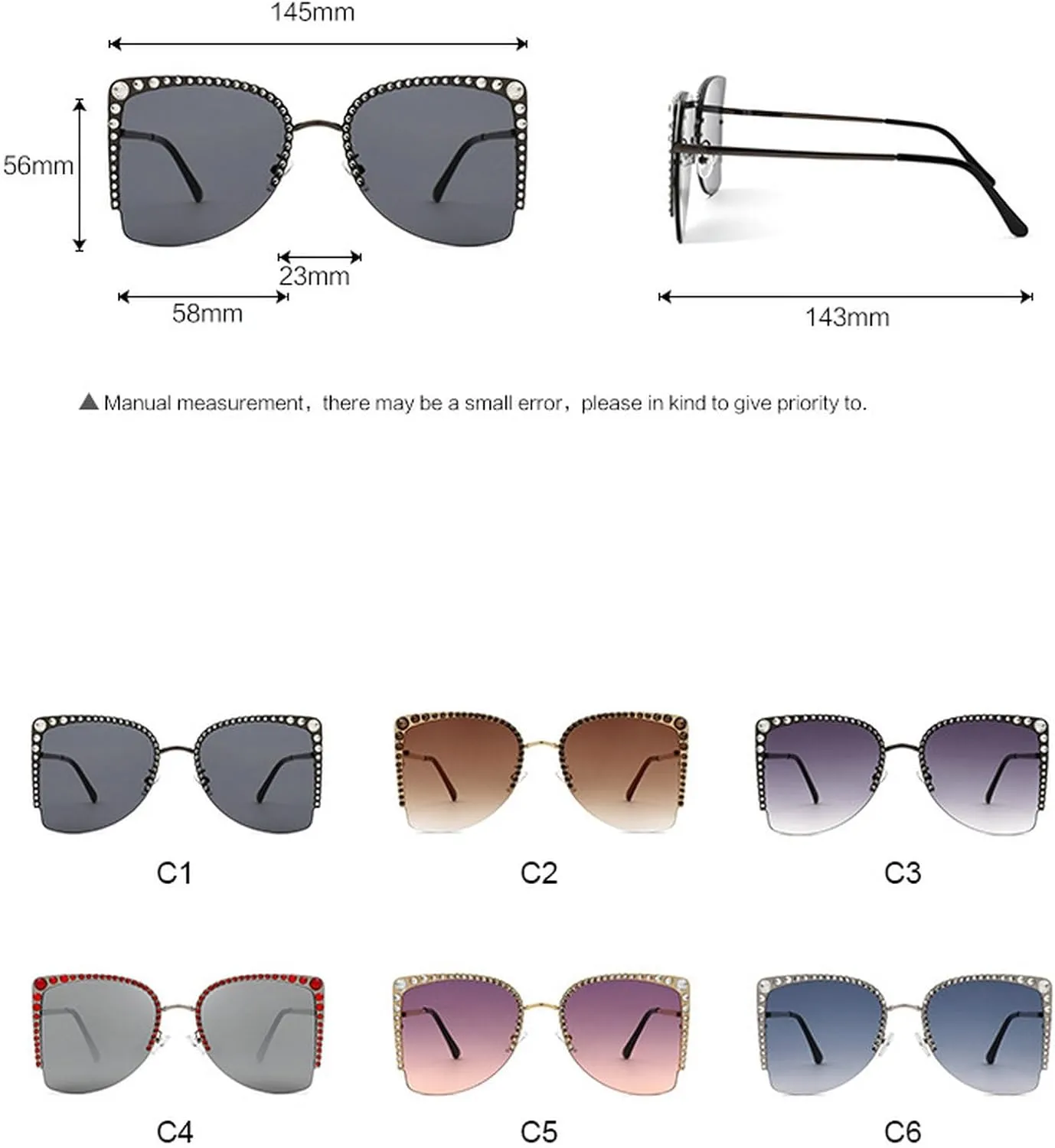 Fashion Vintage Diamond Cat Eye Sunglasses Women Crystal Rhinestone Sun Glasses Trend Luxury Ladies Metal Shades