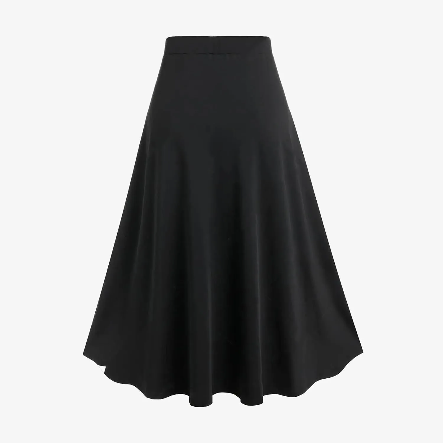 Firzero Gothic Skirt for Women Steampunk Gothic Skirt High Slit Pleated Long Maxi Skirts High Waist Punk Goth Skirts