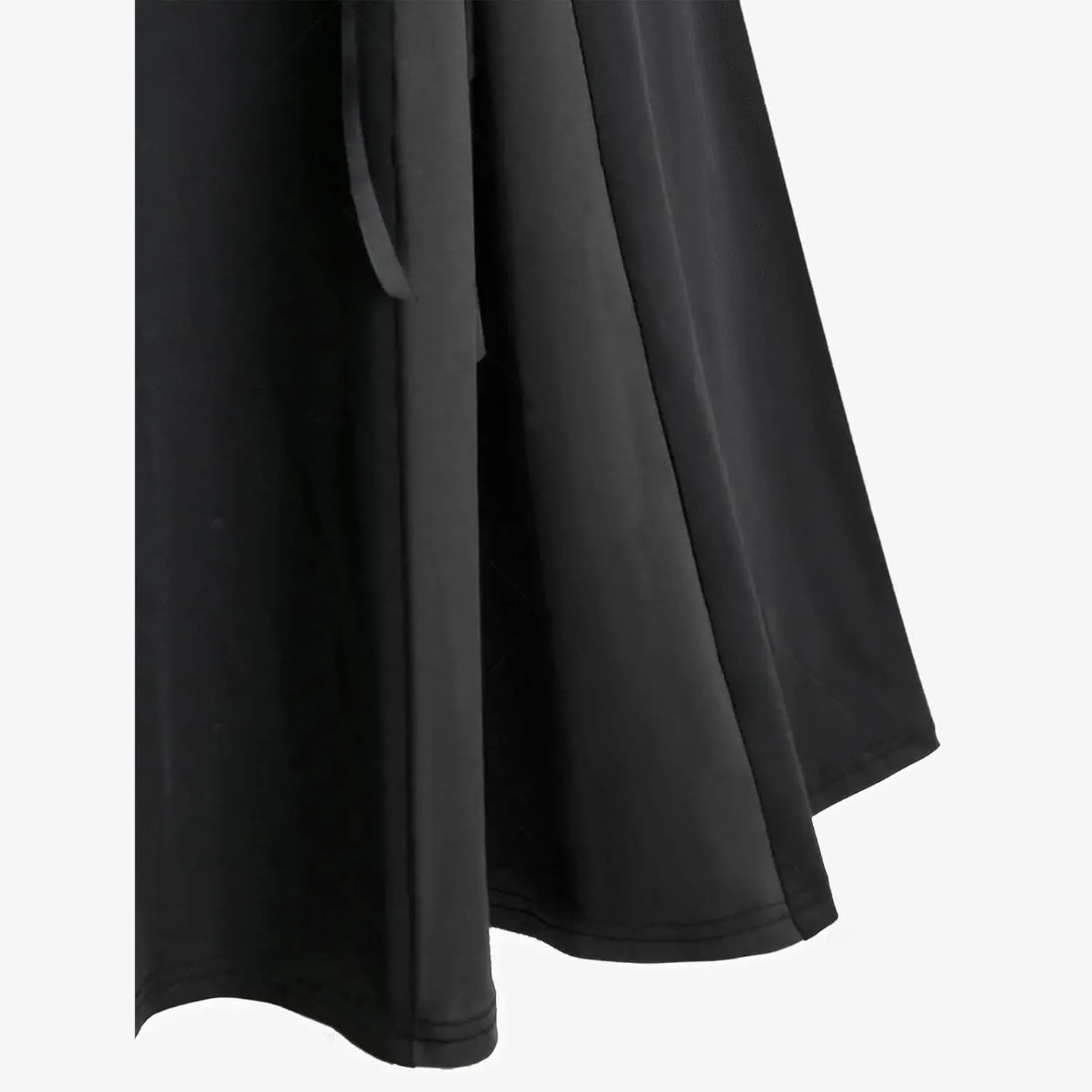 Firzero Gothic Skirt for Women Steampunk Gothic Skirt High Slit Pleated Long Maxi Skirts High Waist Punk Goth Skirts