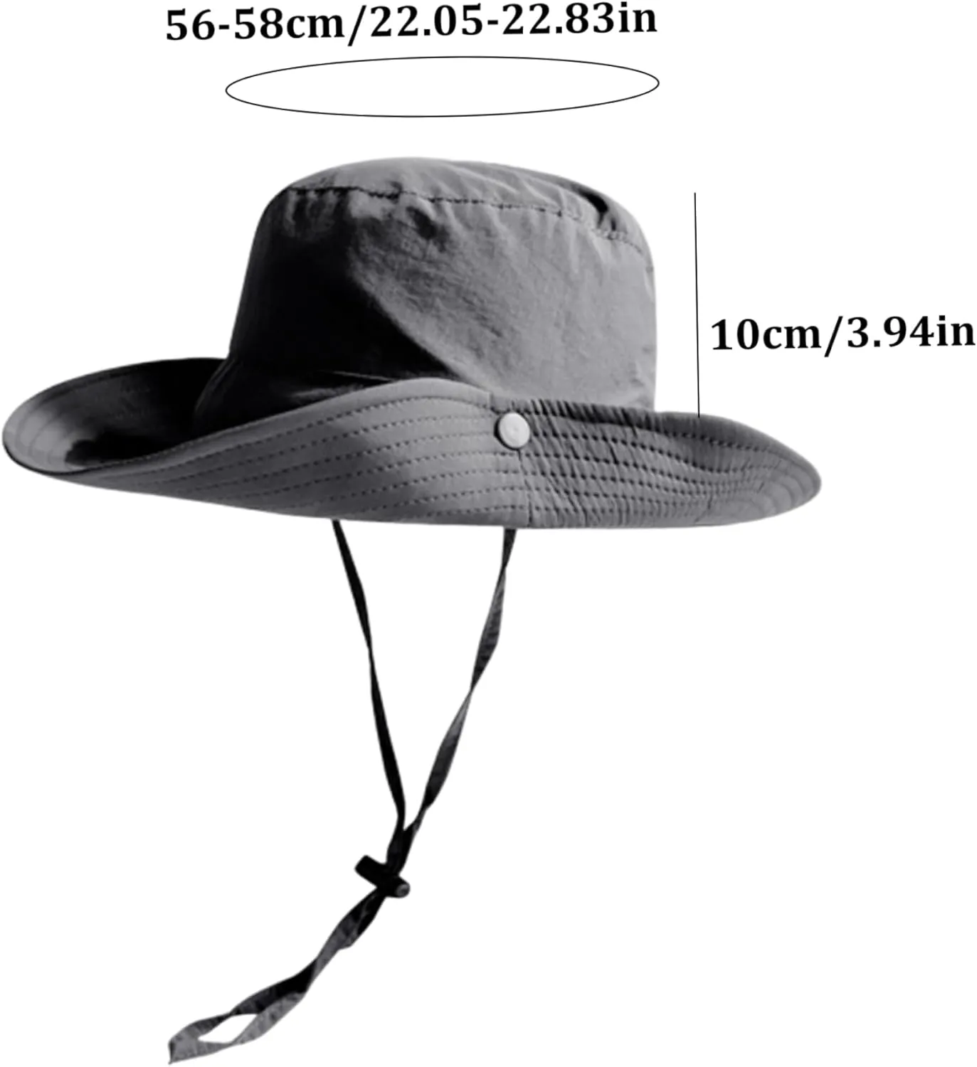 Fishing Hat Mens Wide Brim Sun Hat Outdoor UPF 50  Waterproof Boonie Hat for Summer Fishing Hiking, Summer Hats