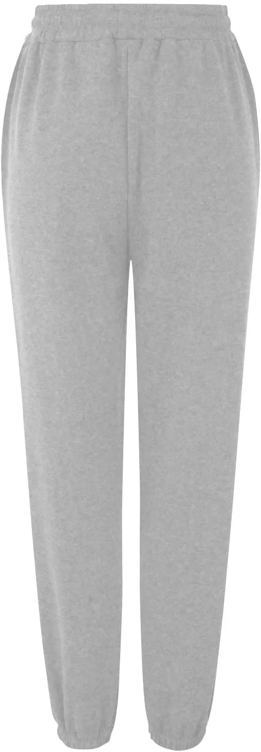 Fleece Sweatpants Women Pants Waist Stretch Loose Christmas Dwarf Print Casual Pants Side Pocket Fleece Lined