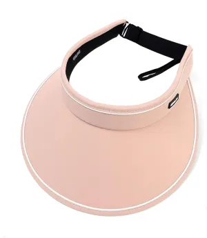 Foldable Wide Large Brim Sun Hats Summer Beach Bucket Hats for Women Empty Top Visors Cap Outdoor Sport UV Protection Female Cap(Pink)