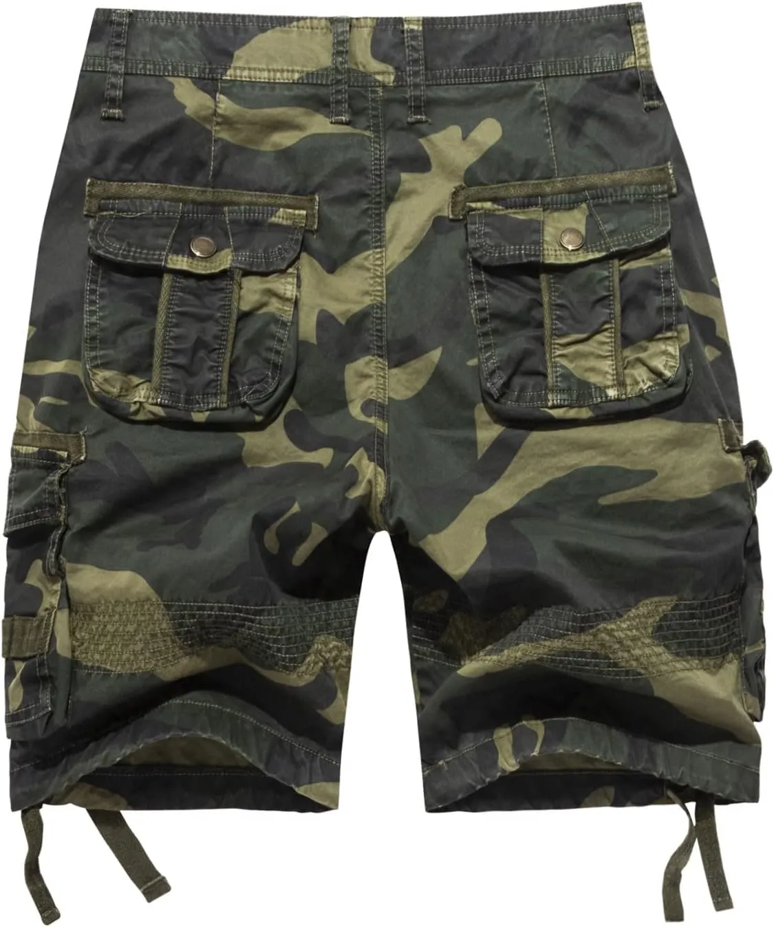FOURSTEEDS Women's Cotton Relaxed Fit Casual Multi-Pocket Bermuda Cargo Shorts