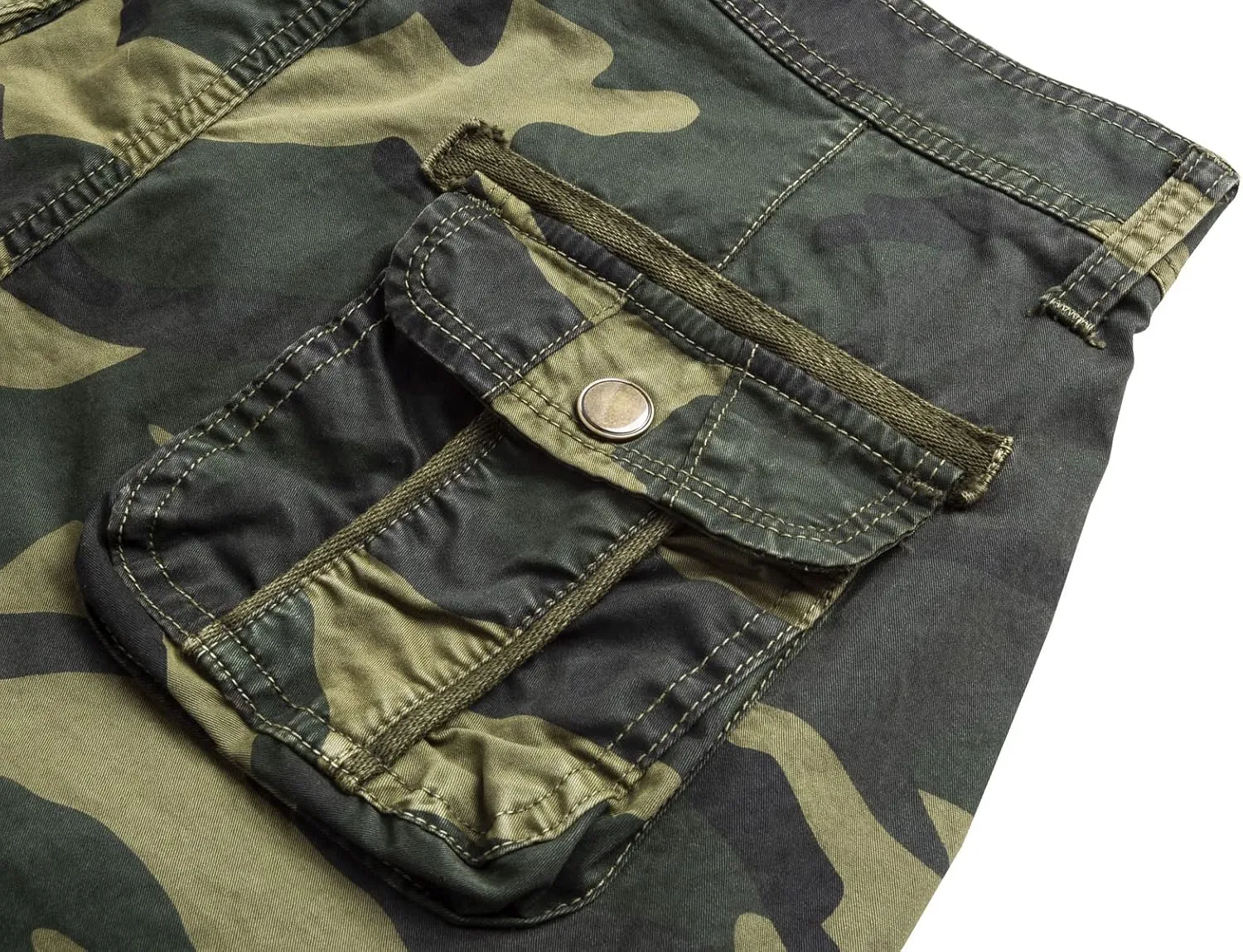 FOURSTEEDS Women's Cotton Relaxed Fit Casual Multi-Pocket Bermuda Cargo Shorts