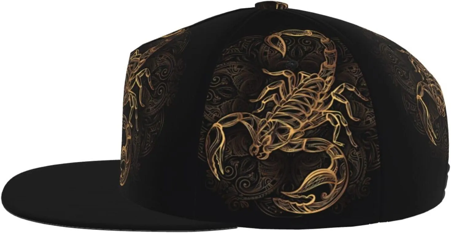 Greece Map Printed Baseball Cap, Flat Brim Hats for Men Women, Funny Adjustable Snapback Hats