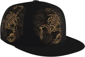 Greece Map Printed Baseball Cap, Flat Brim Hats for Men Women, Funny Adjustable Snapback Hats