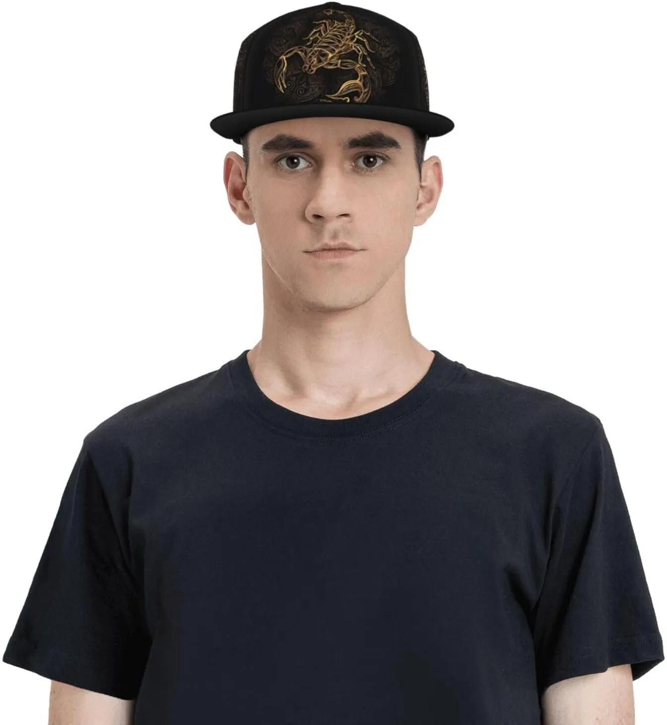 Greece Map Printed Baseball Cap, Flat Brim Hats for Men Women, Funny Adjustable Snapback Hats